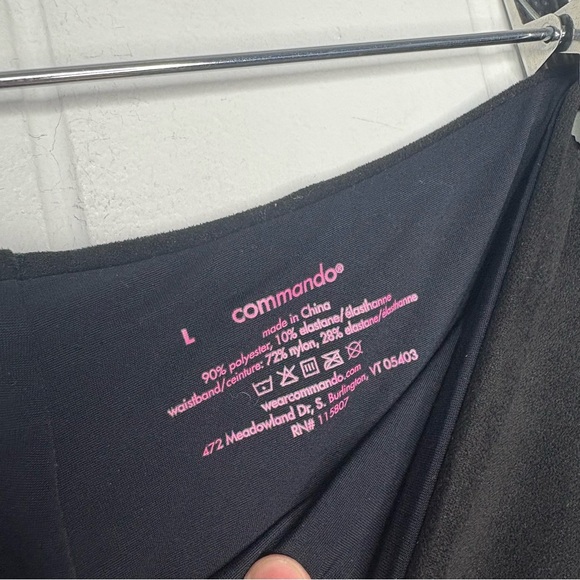 Commando Faux Suede Legging in Black Women’s Size Large Night Out High Waist - Picture 6 of 8